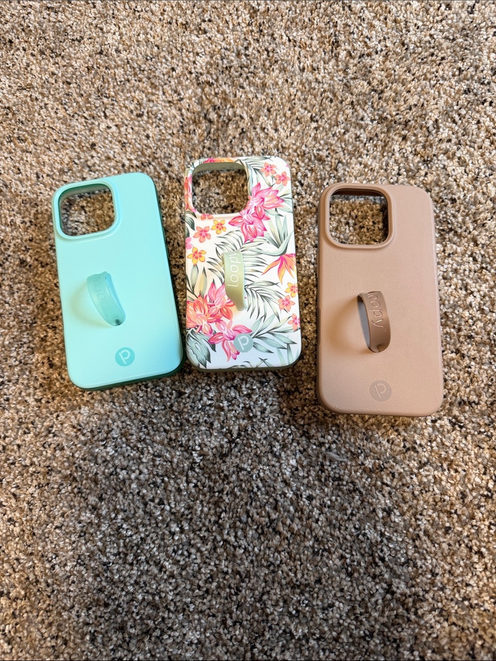 Loopy Case Bundle - Aqua, Floral, Taupe